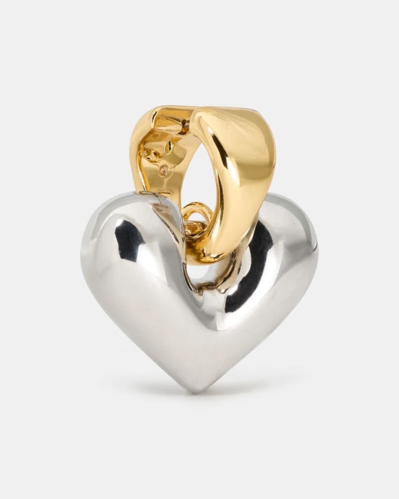 Sculpted Spade Statement Drop Huggies