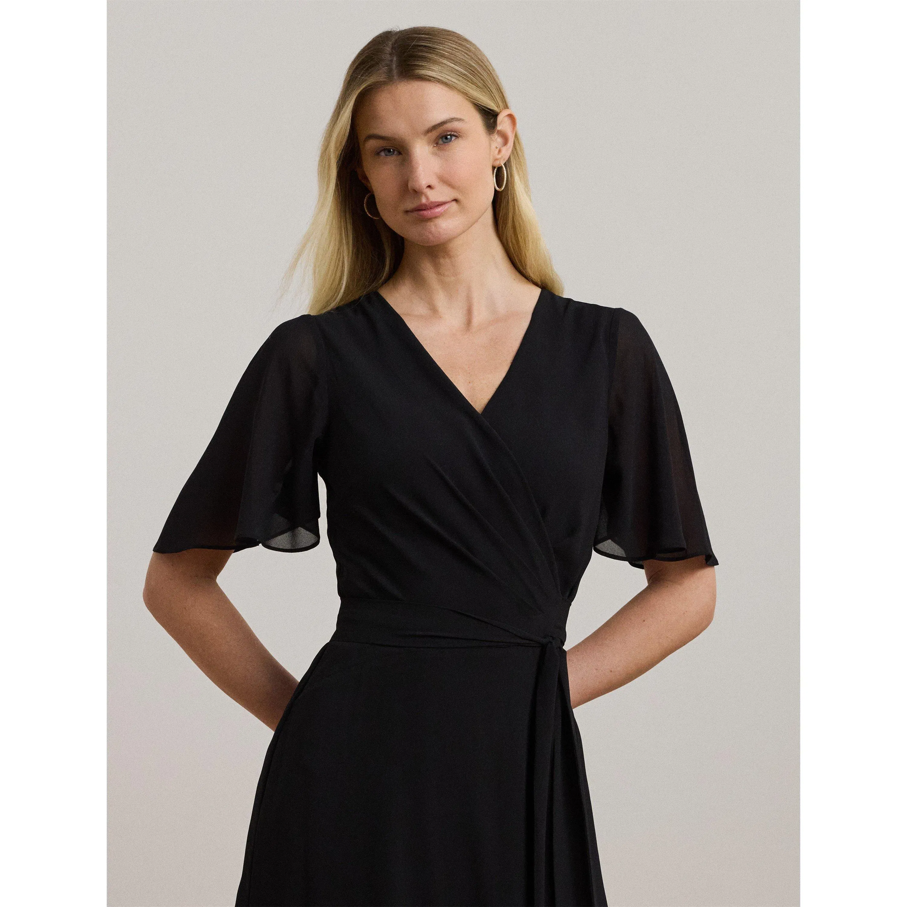 Belted Georgette dress