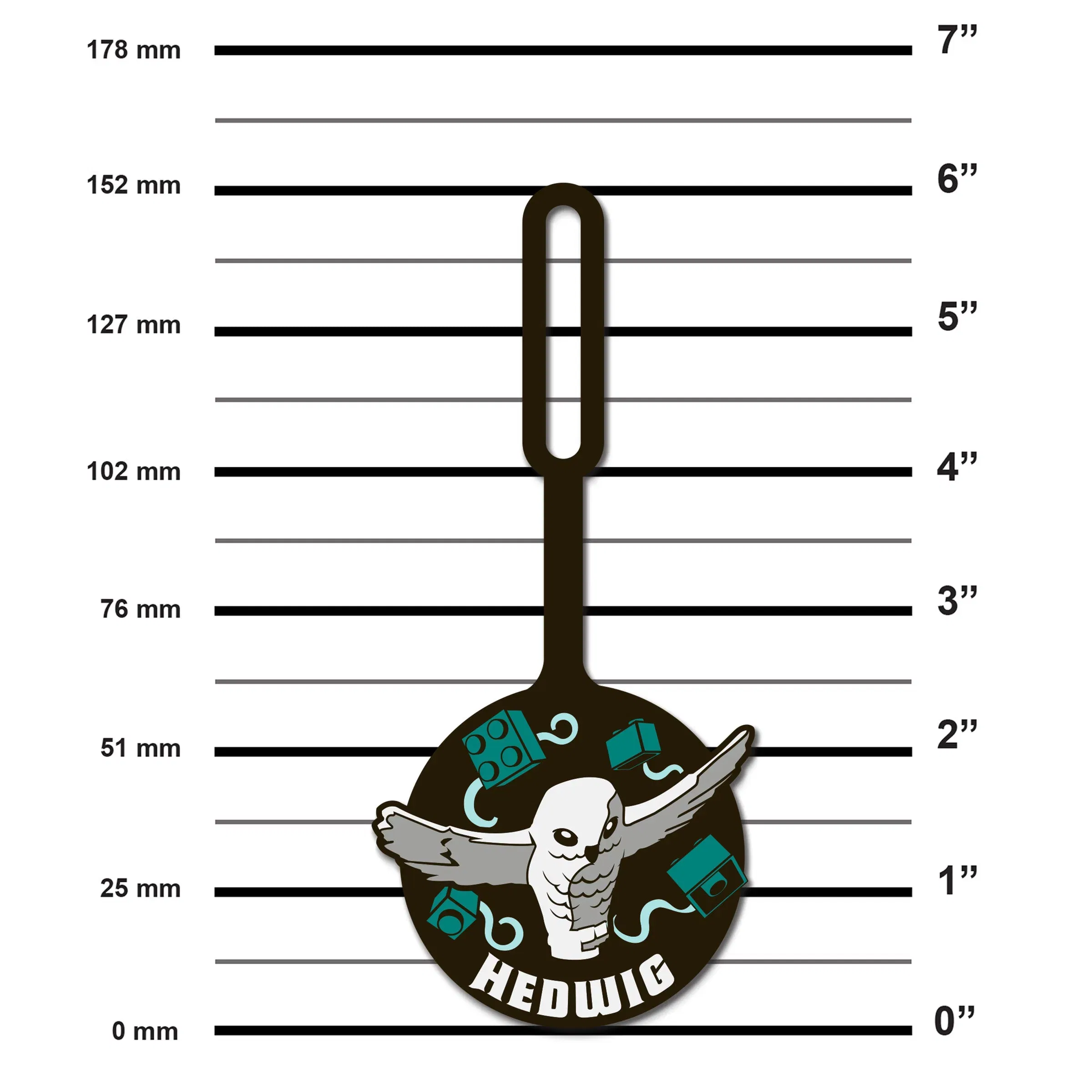 Lego Hedwig Bag Tag