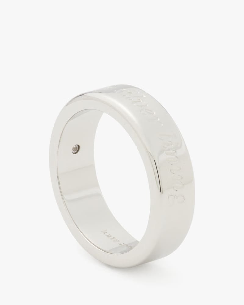 Find The Silver Lining Idiom Ring