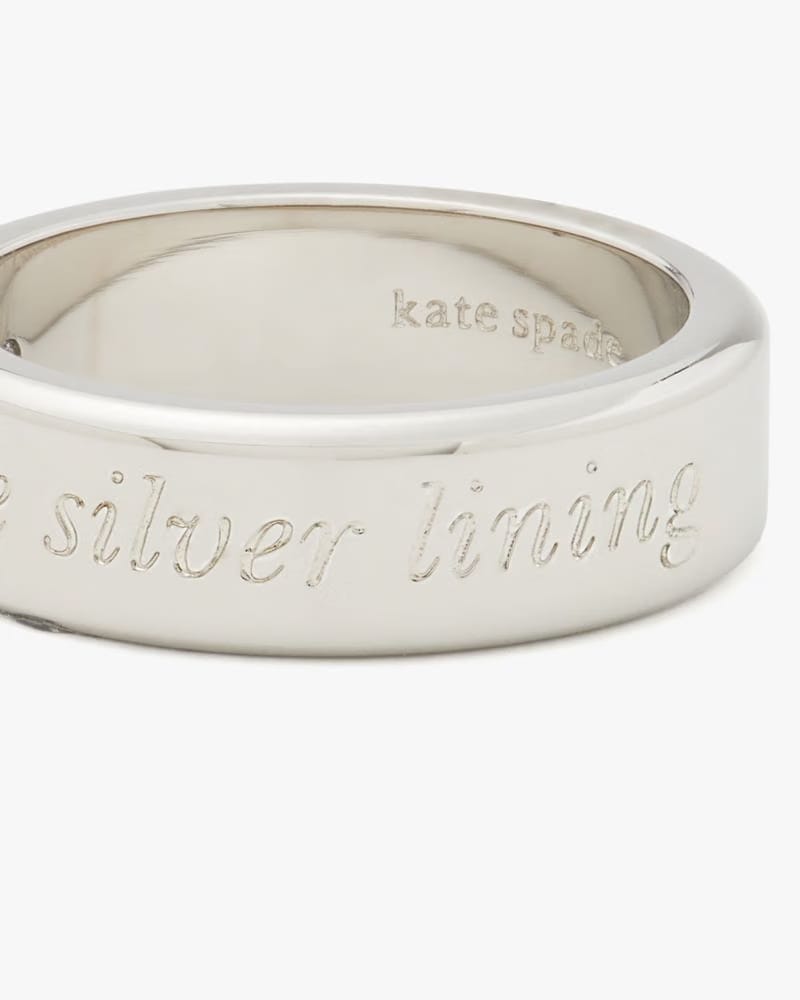 Find The Silver Lining Idiom Ring