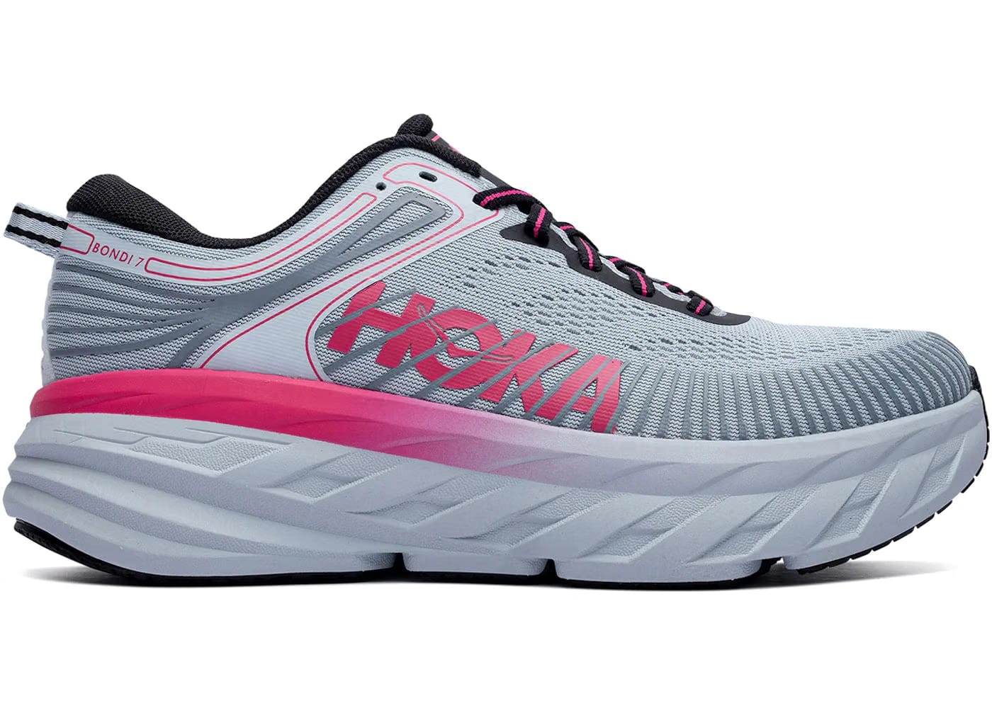 Hoka One One Bondi 7 Mineral Blue Rhubarb Womens