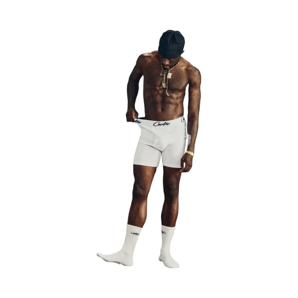 Corteiz White Allstarz Boxers 3 Pack