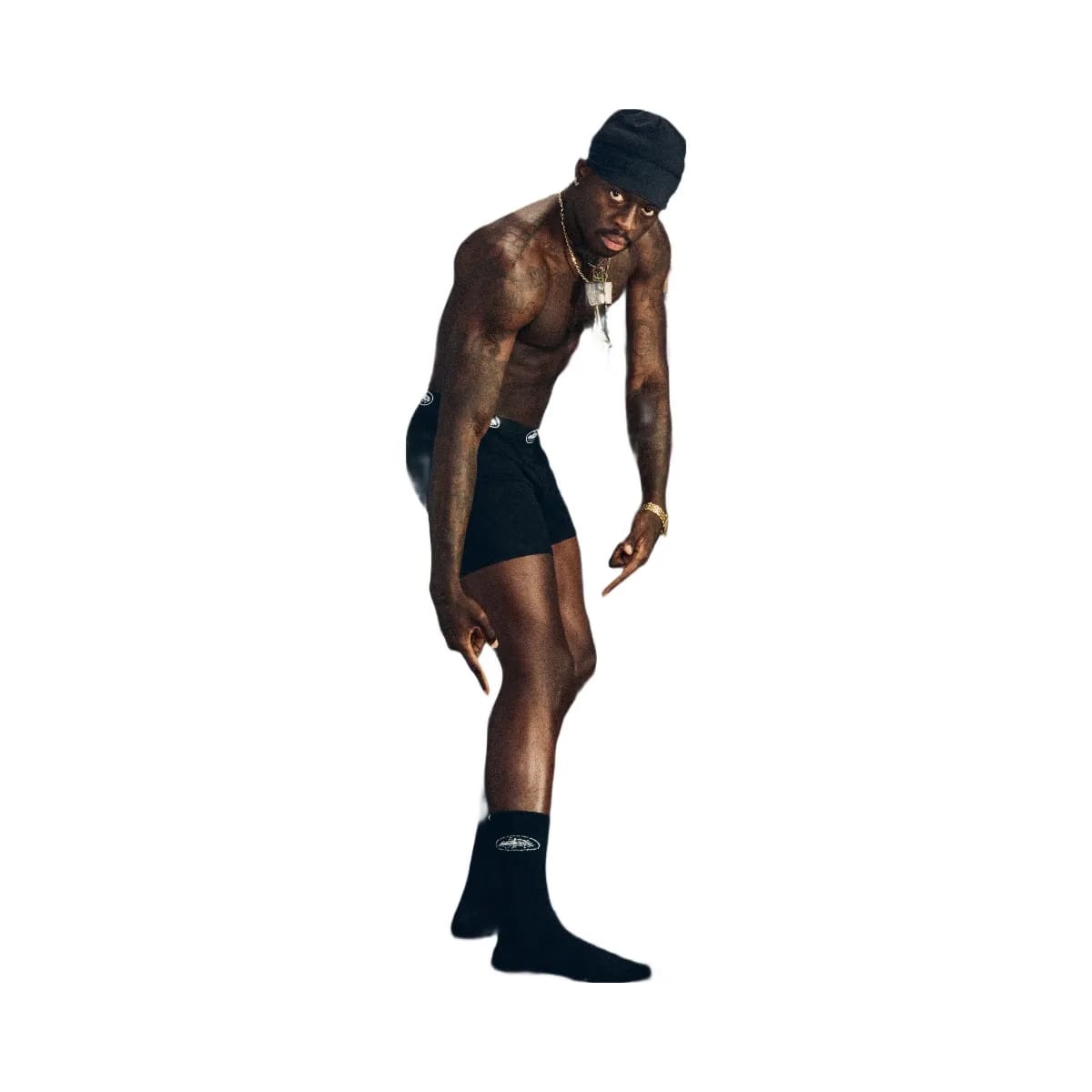 Corteiz Black Alcatraz Socks 2 Pack