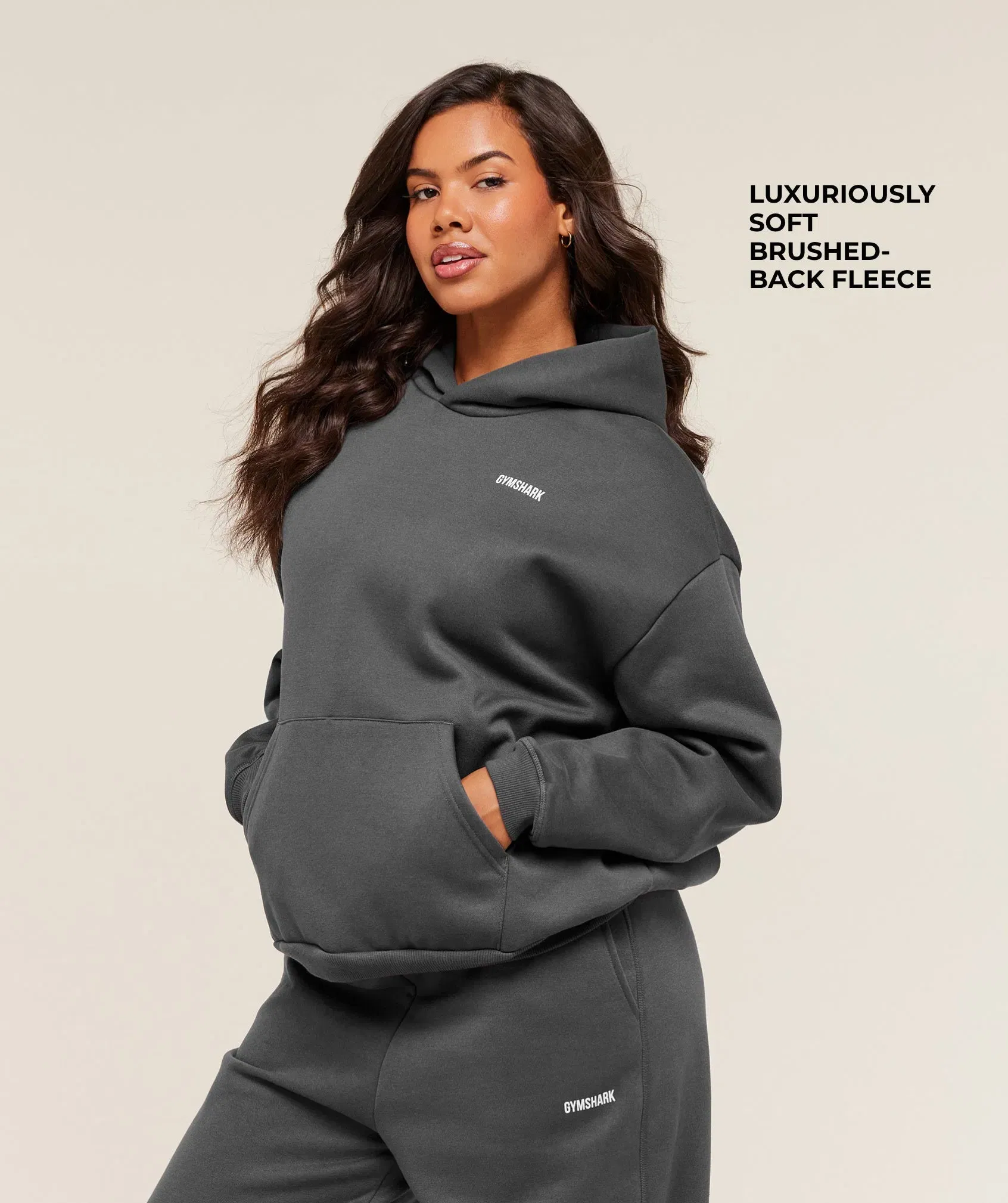 Women's Gymshark Cosy Luxe Hoodie Grey