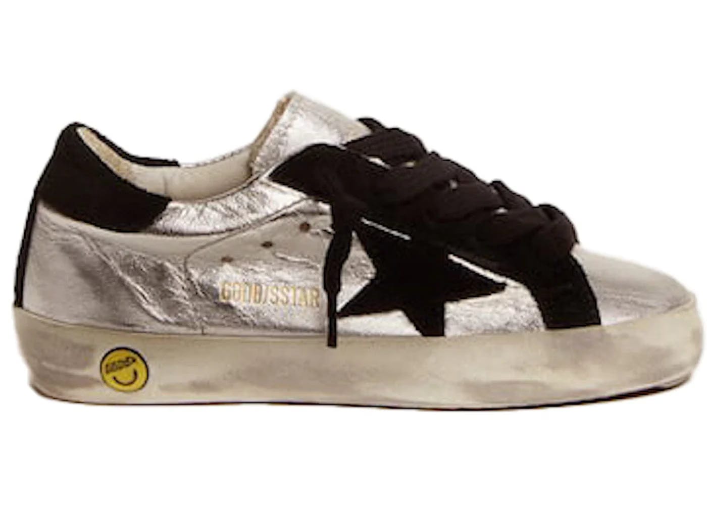 Golden Goose Super-Star Silver Black Young