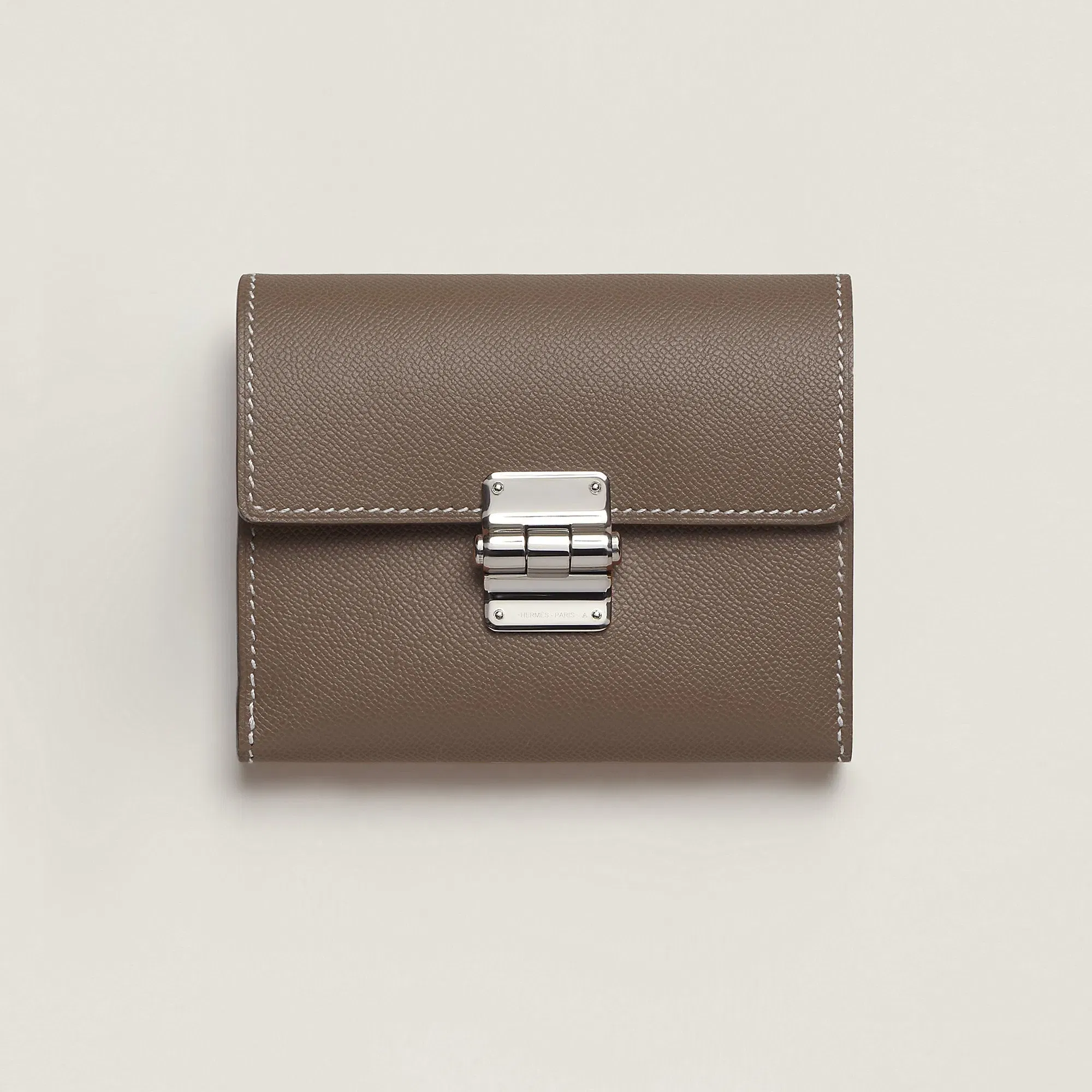 Hermes Charniere Compact Wallet Gold