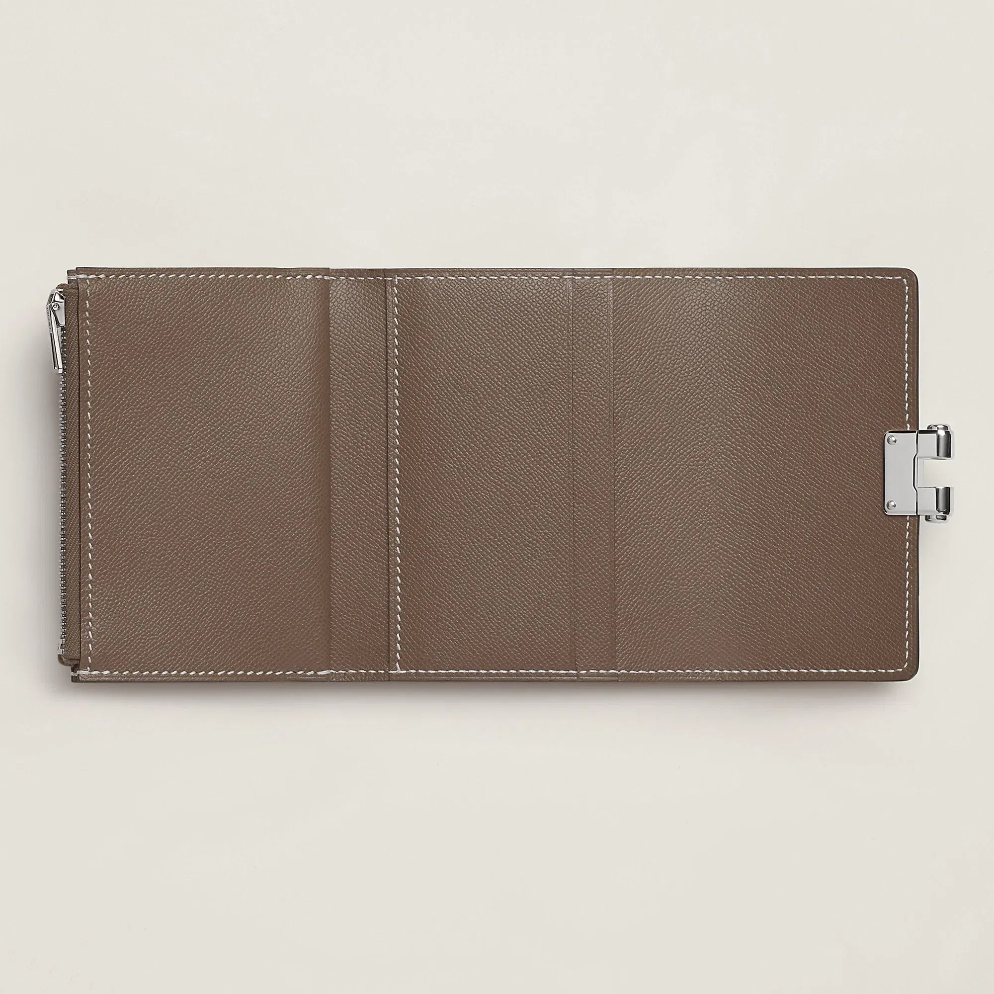 Hermes Charniere Compact Wallet Gold
