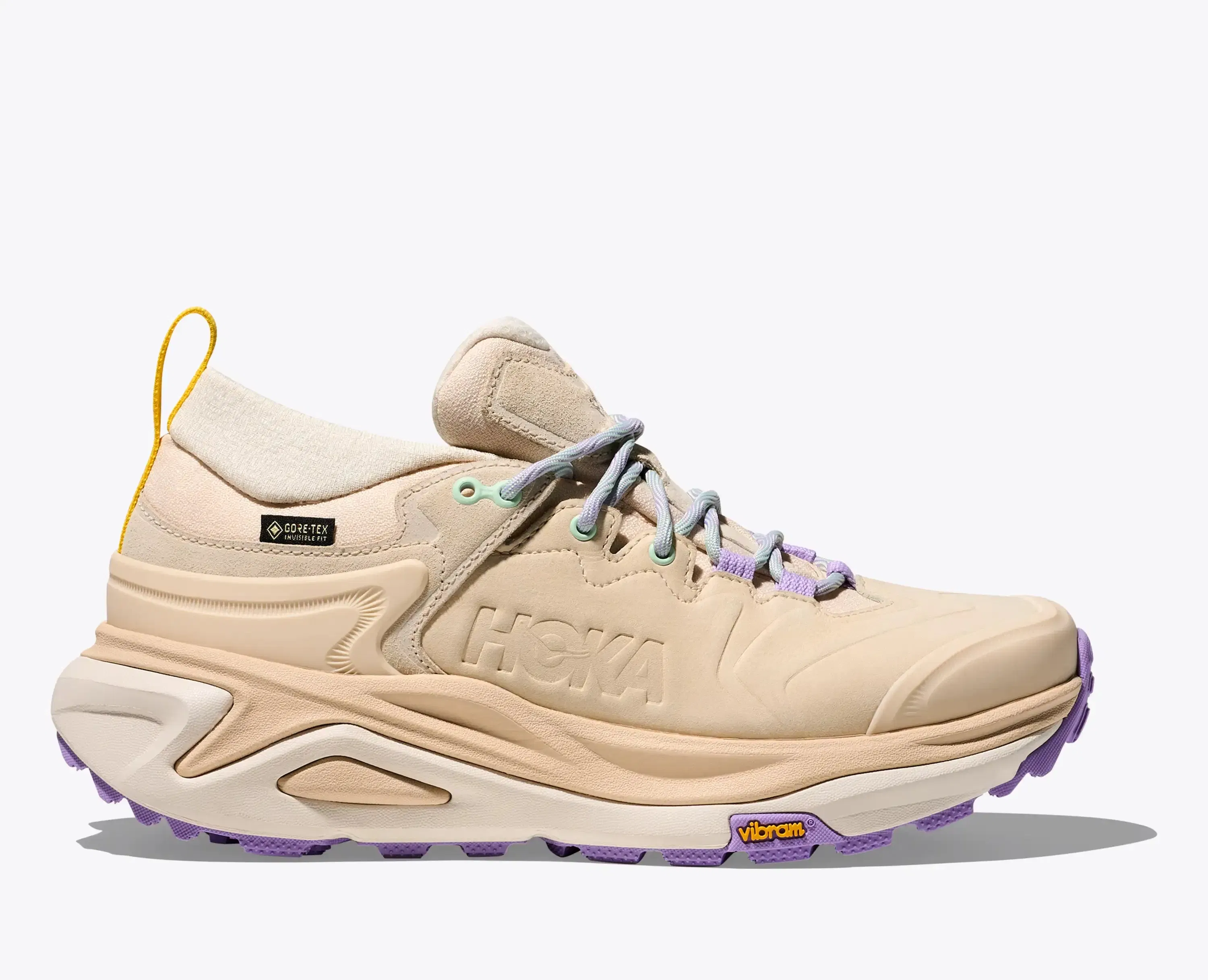 Hoka Women'S Kaha 3 Low Gtx Vanilla Mint Fluorite