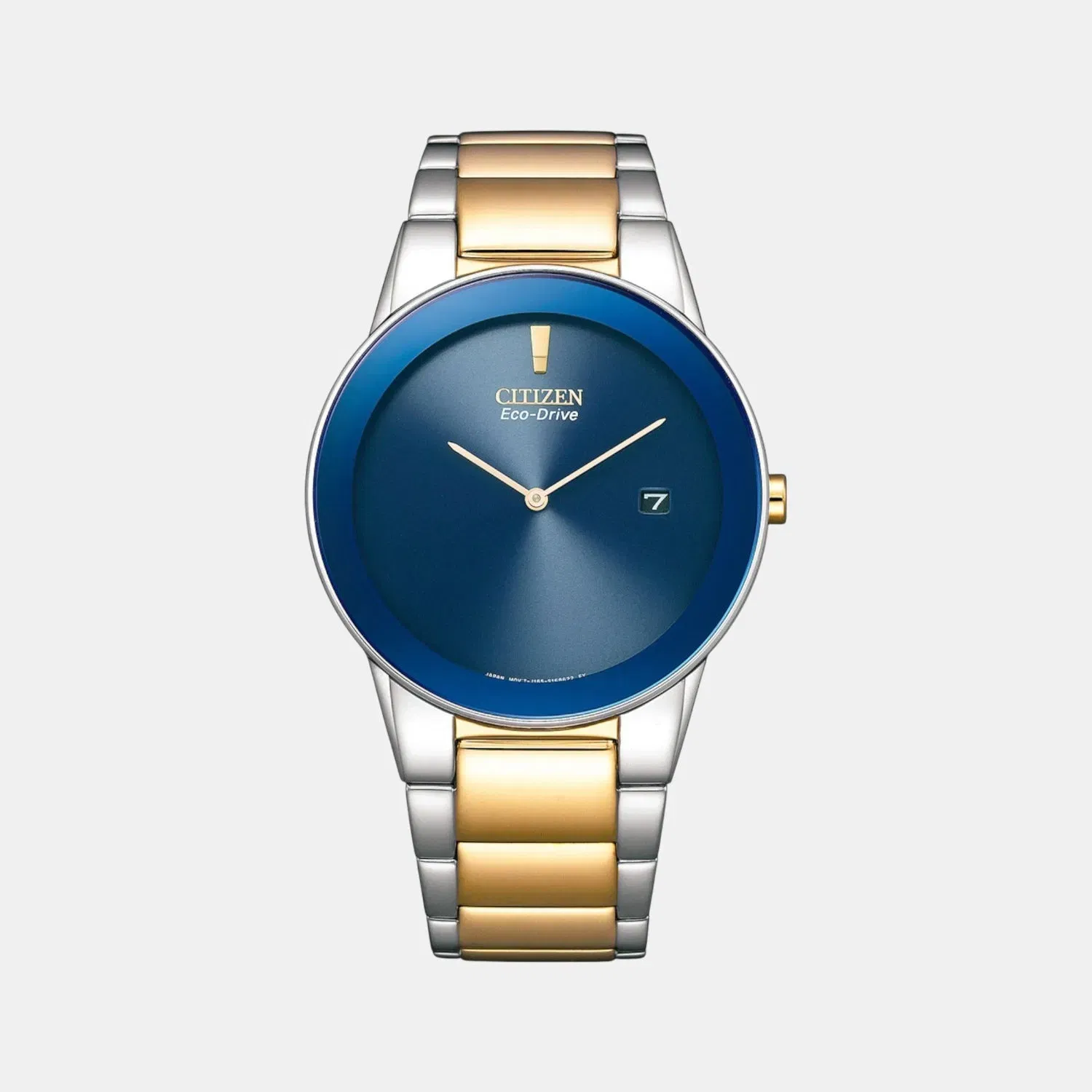 Citizen Axiom Men Quartz Blue Dial Analog Stainless Steel Au1064-85L