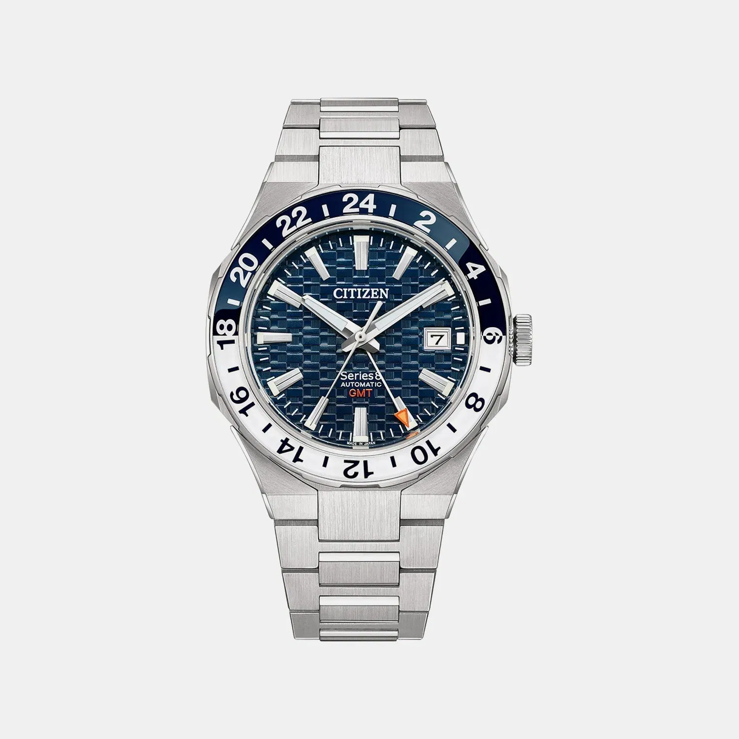 Citizen Series 8 - 880 Mechanical Men Automatic Blue Dial Analog Stainless Steel Watch Nb6034-58L