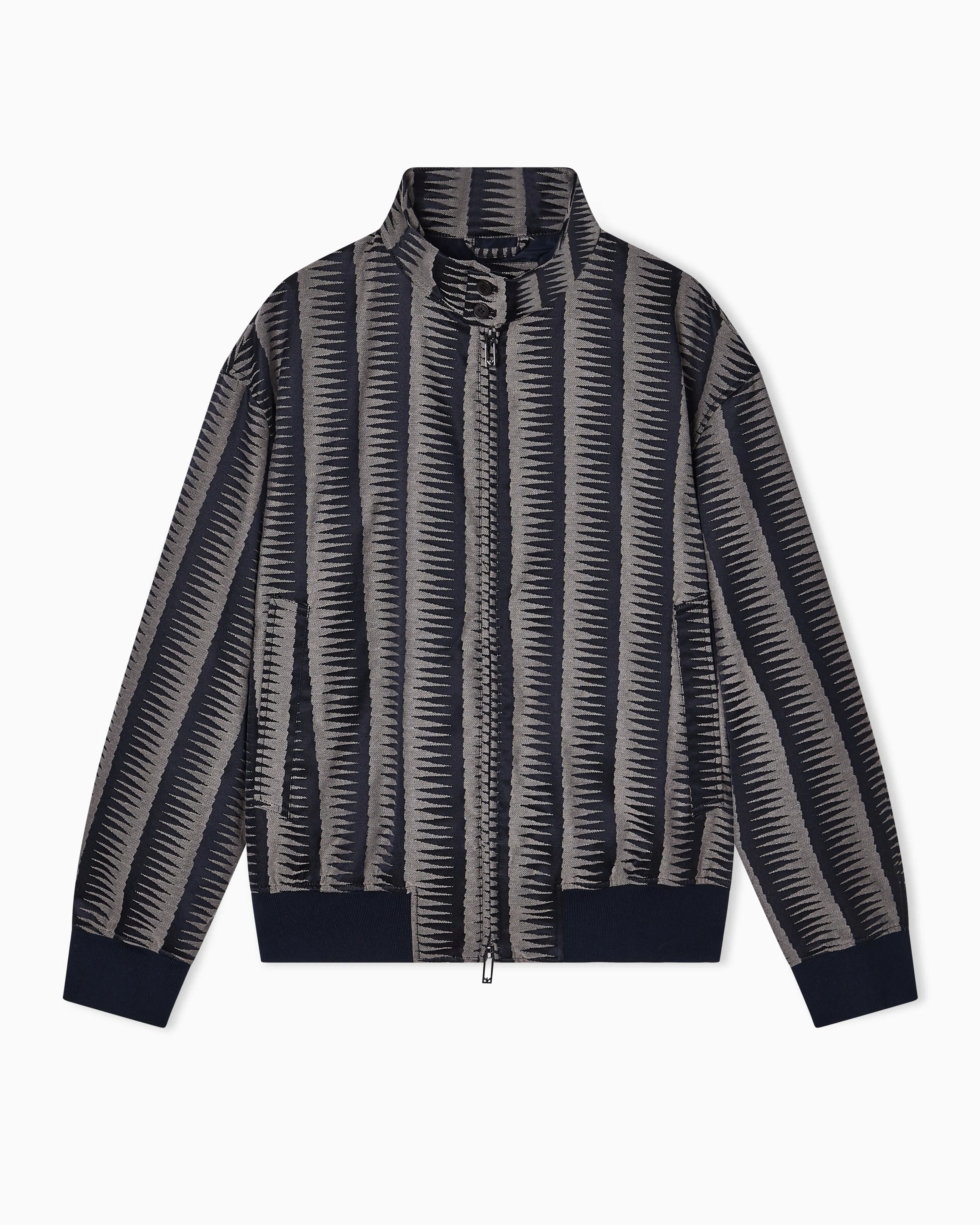 Emporio Armani Blouson in jacquard fabric with op-art motif