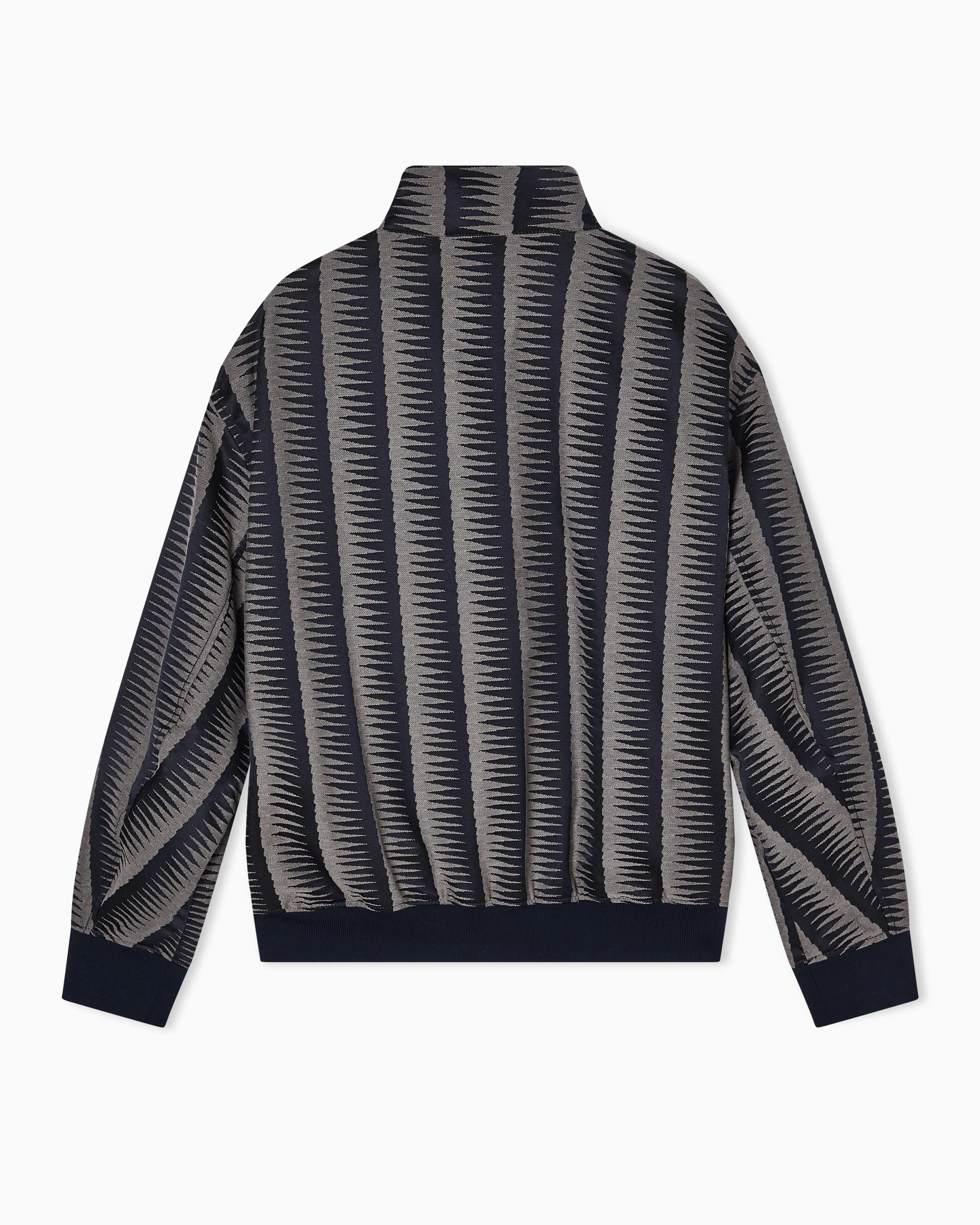 Emporio Armani Blouson in jacquard fabric with op-art motif
