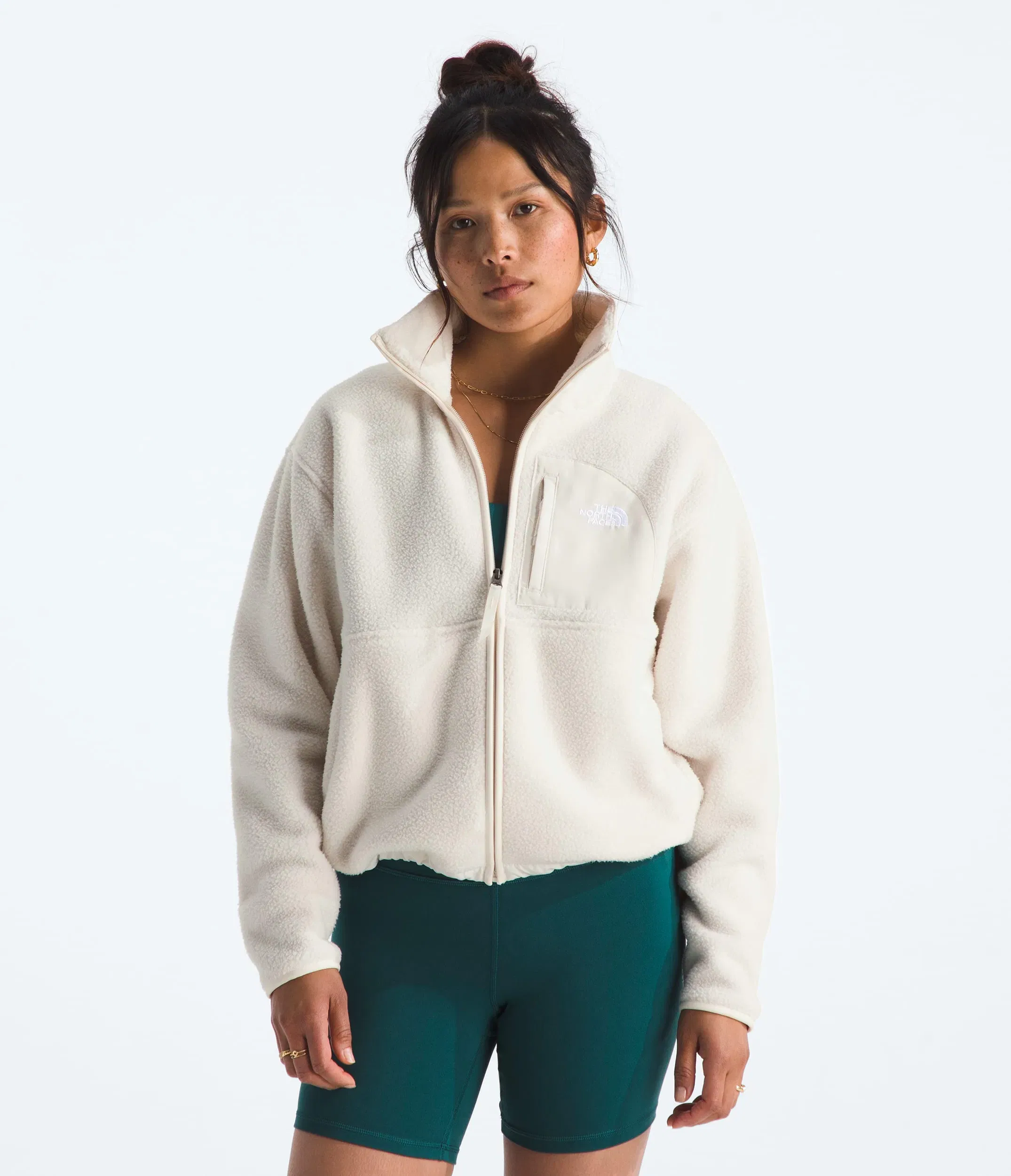The North Face Women’s Yumiori Off Peak Full-Zip Jacket White Dune