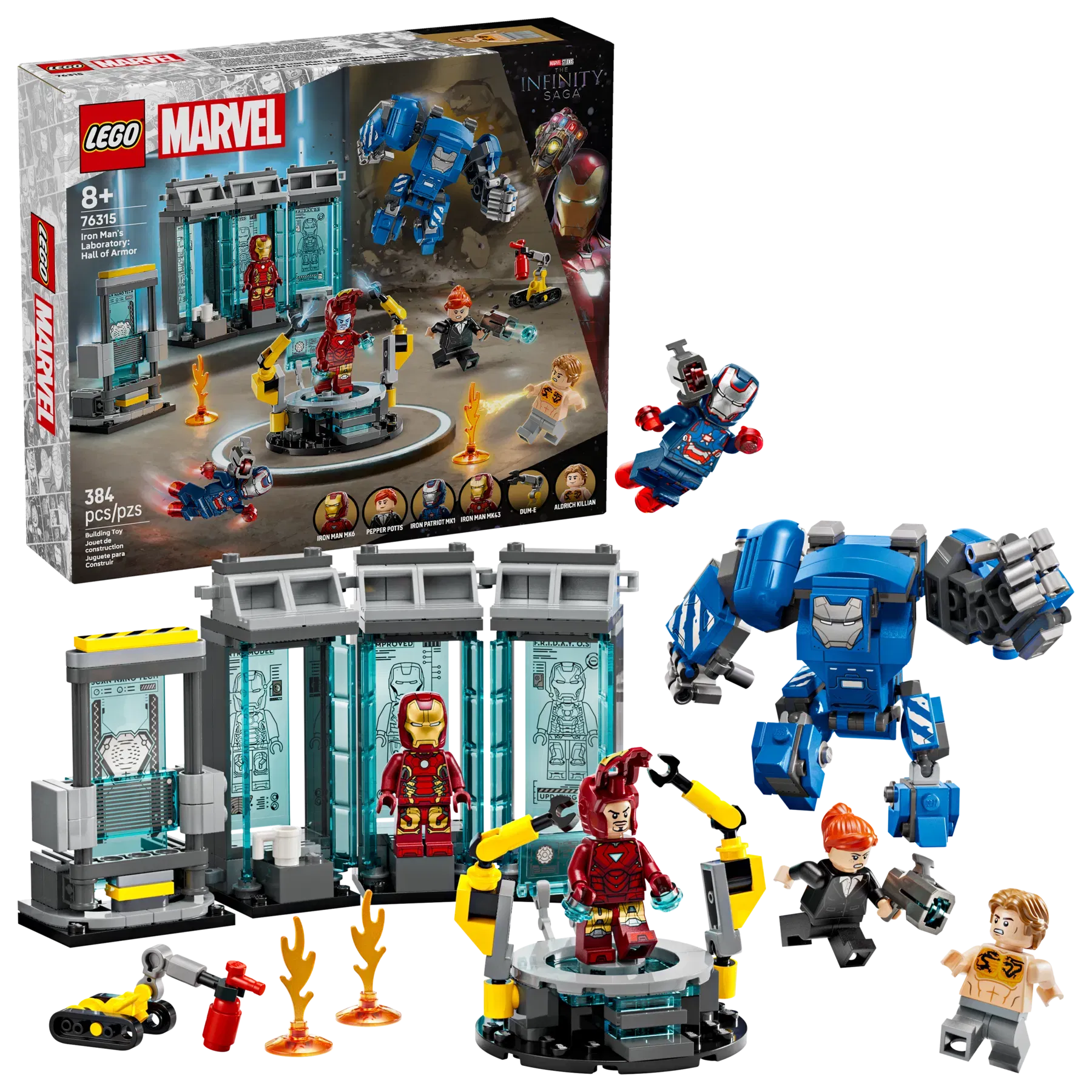Lego Iron Mans Laboratory Hall of Armor