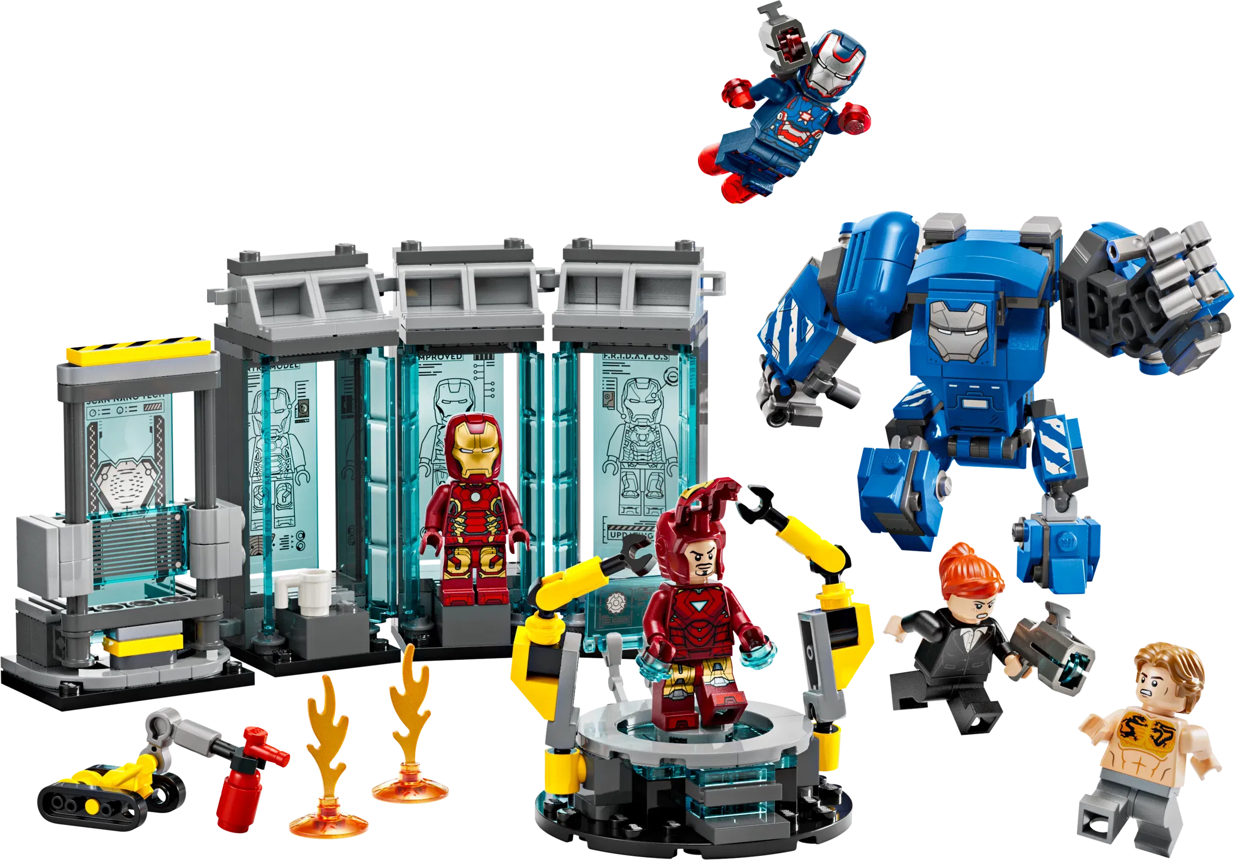 Lego Iron Mans Laboratory Hall of Armor