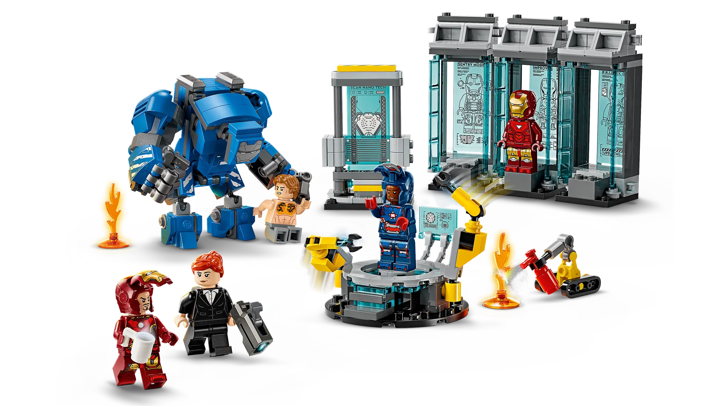 Lego Iron Mans Laboratory Hall of Armor