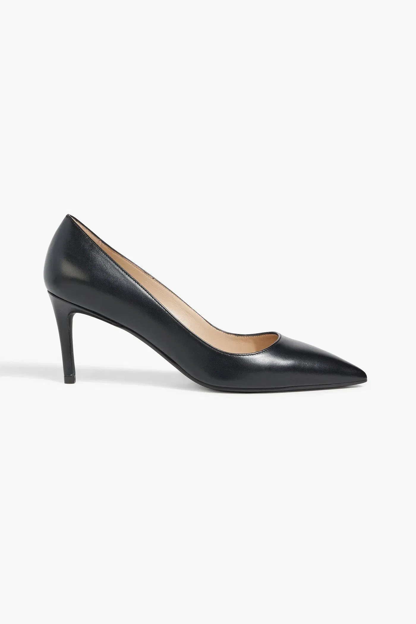 Stuart Weitzman Leather Pumps Black Women's