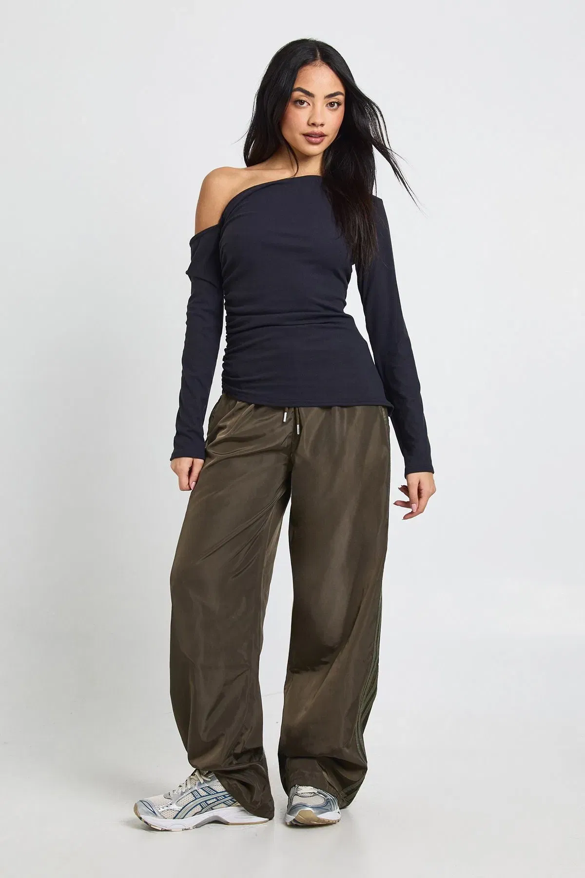 Ultra Soft Off The Shoulder Asymmetric Top