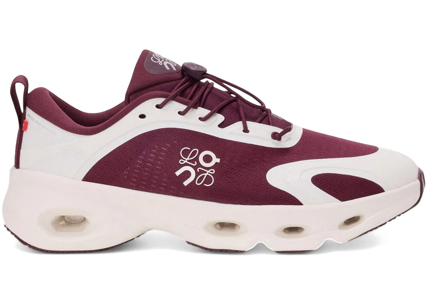 On Running Cloudsolo Loewe Burgundy Eggshell Womens