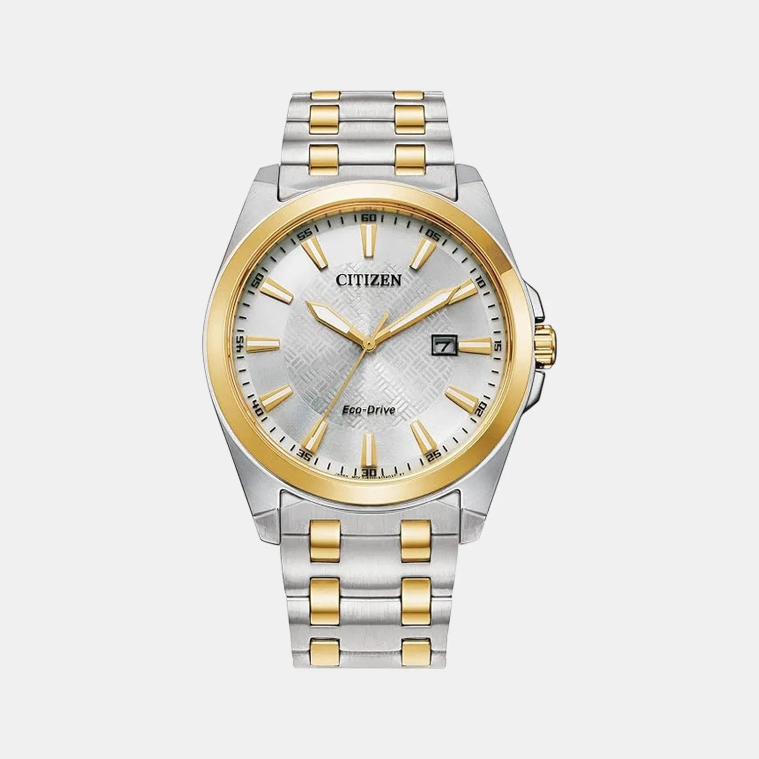 Citizen Sport Luxury Chrono Men Quartz Silver Dial Analog Stainless Steel Watch Bm7534-59A
