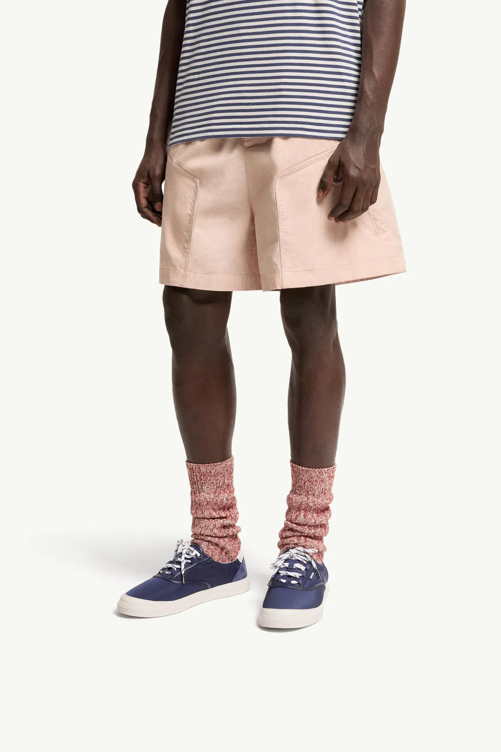 Moncler Vera Leisure Nylon Sneakers Dark Blue