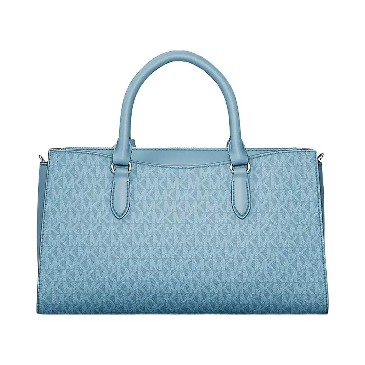 Michael Kors Arden Medium Top-Zip Satchel Denim