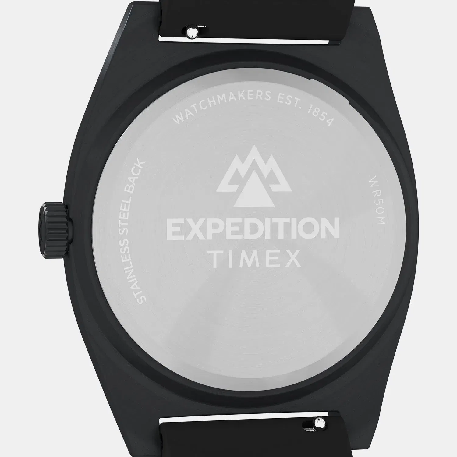 Timex Expedition Men Quartz Black Dial Analog Silicone Watch Tw2Y18100Uj