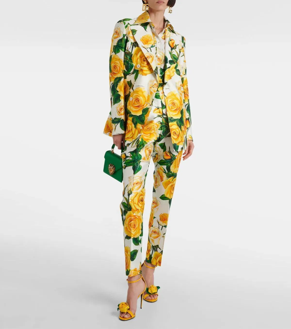 Dolce&Gabbana Turlington floral silk-blend jacket