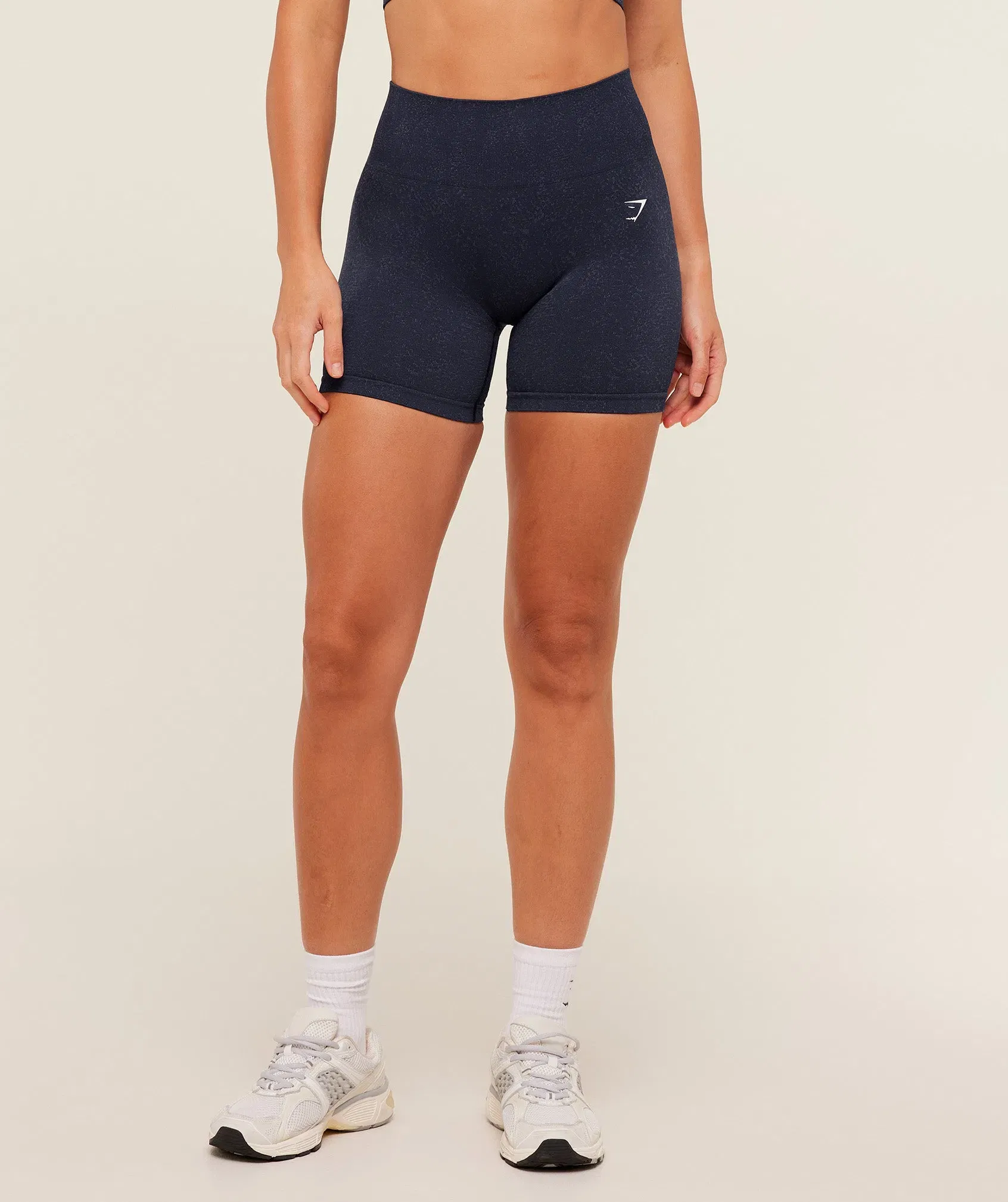 Gymshark Adapt Fleck Seamless Shorts - Heavy Blue/Iron Blue