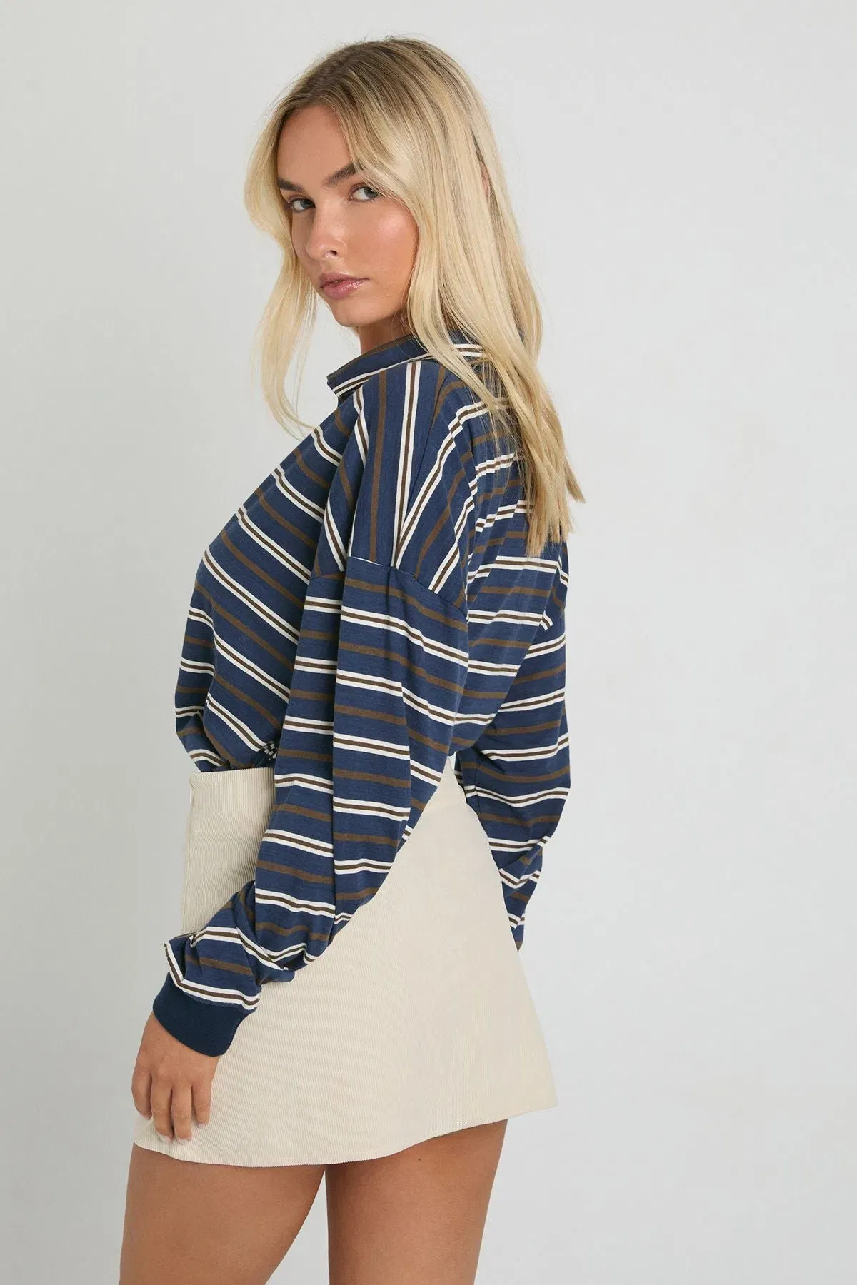 Cord Mini A-Line Skirt