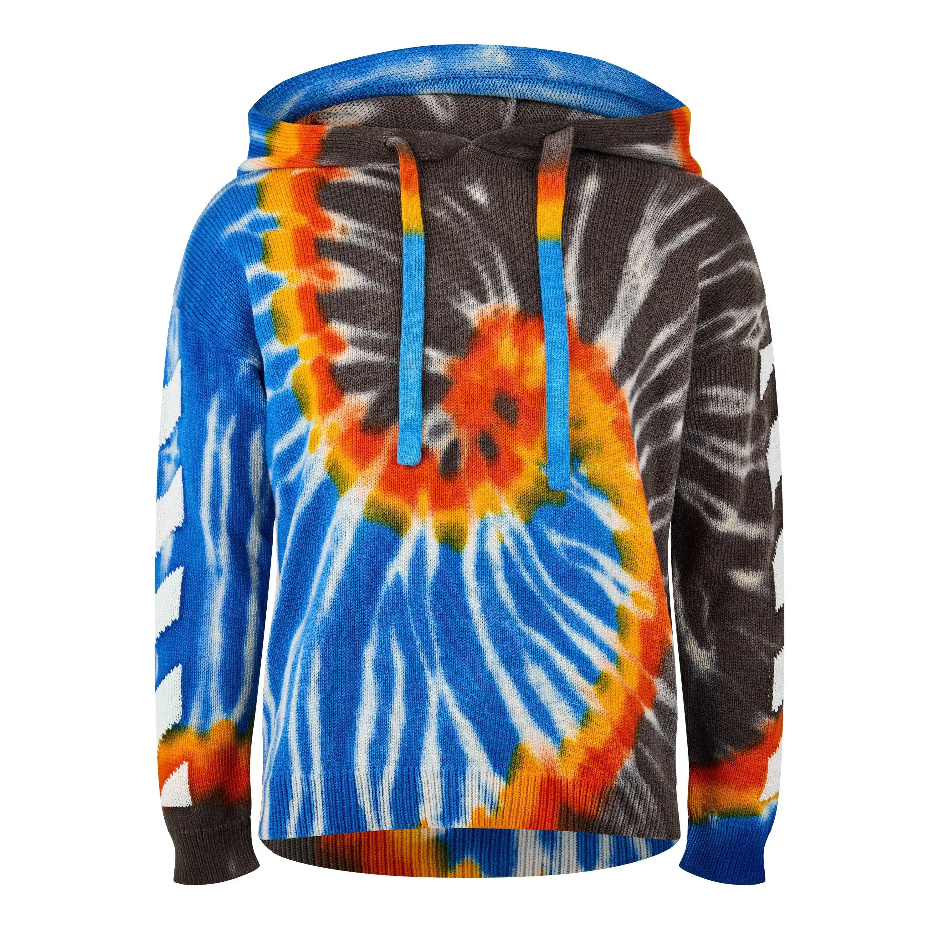 Diag Tie Dye Long Sleeve Hoodie