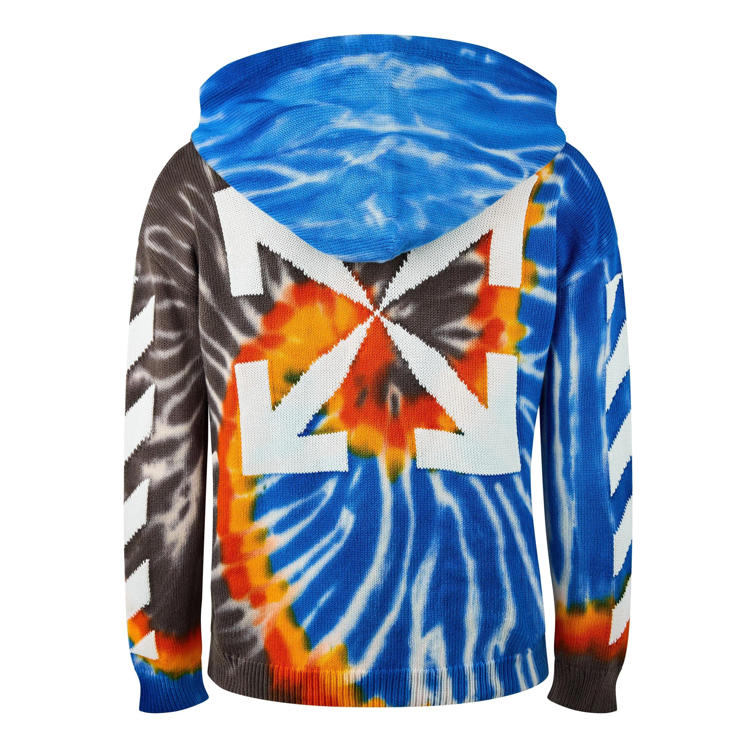Diag Tie Dye Long Sleeve Hoodie
