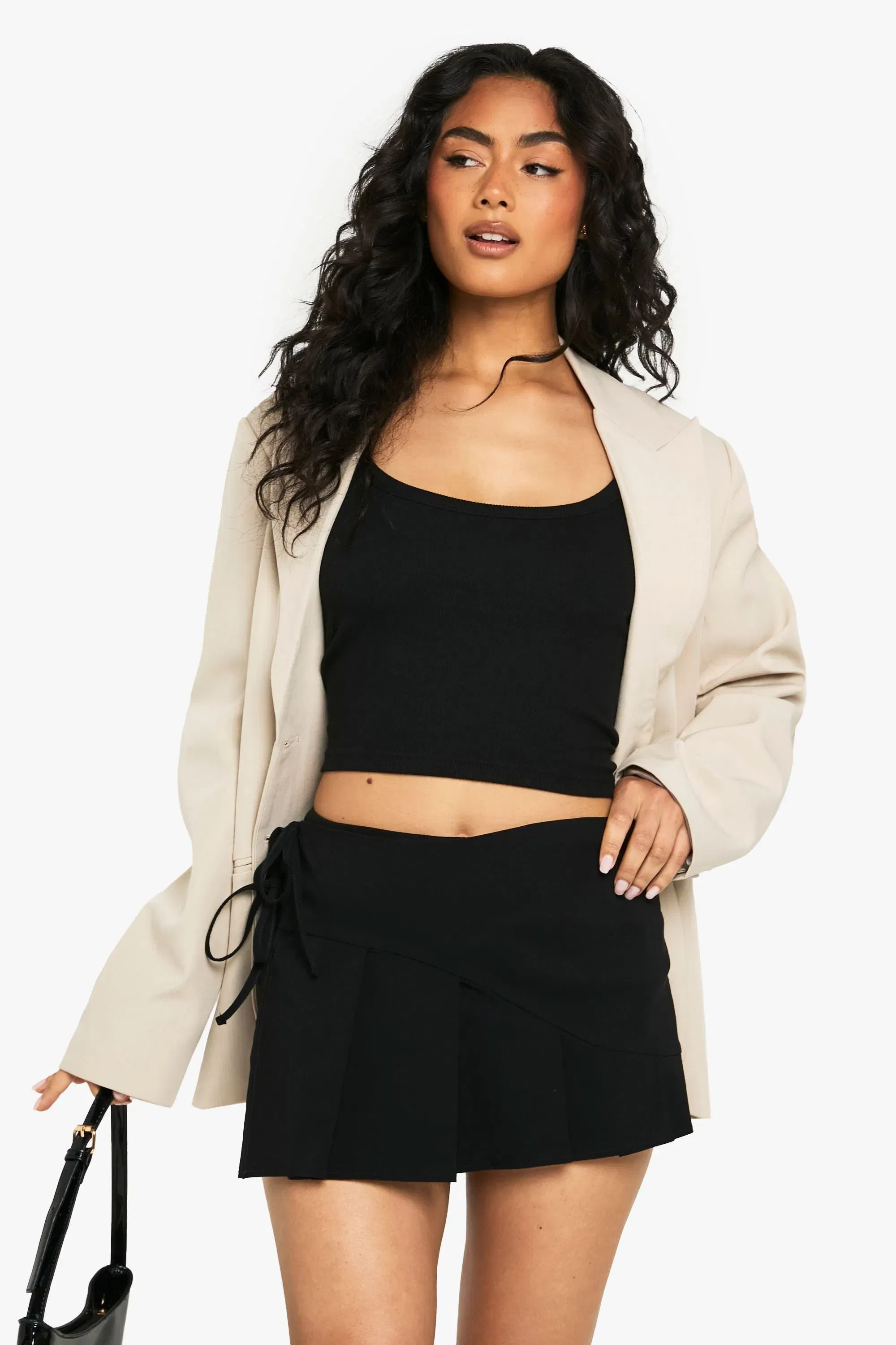 Bengaline Wrap Tie Side Skort