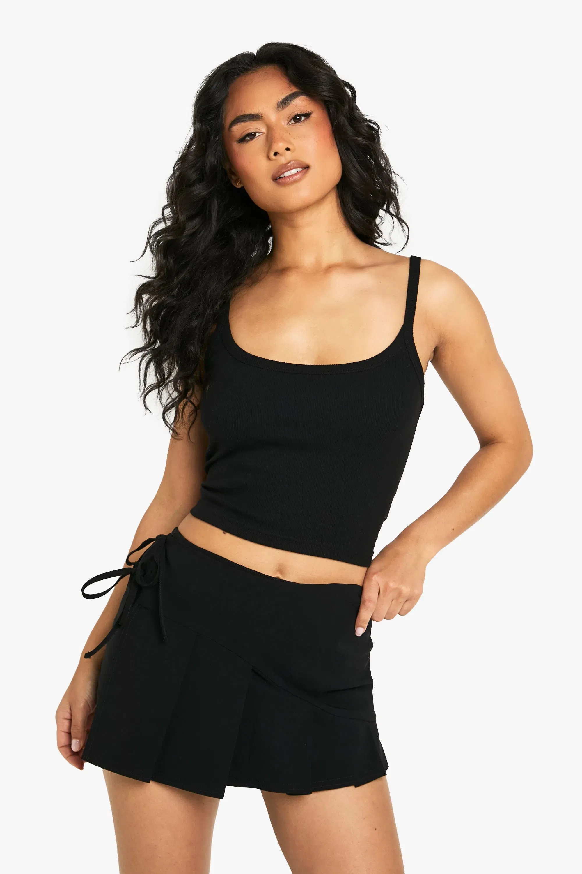 Bengaline Wrap Tie Side Skort