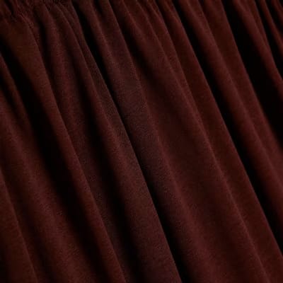 Brown Chiffon Tie Side Maxi Skirt