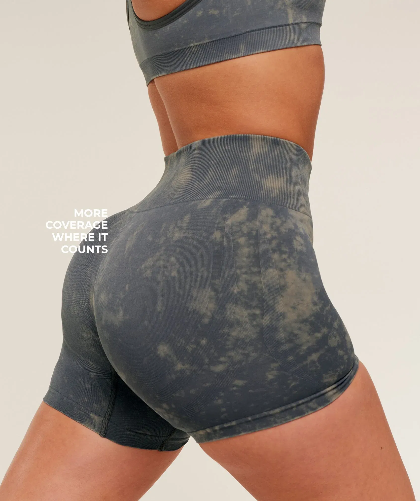 Gymshark Washed Shorts - GS Onyx Grey/WASH