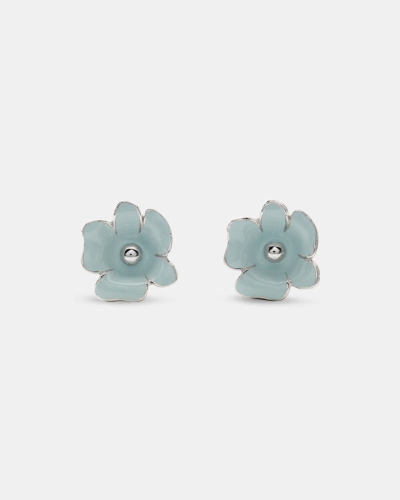 Golden Bloom Flower Studs