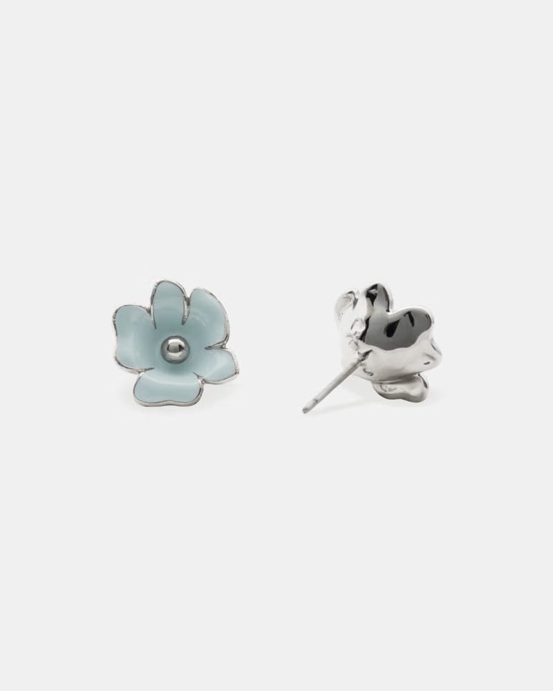 Golden Bloom Flower Studs