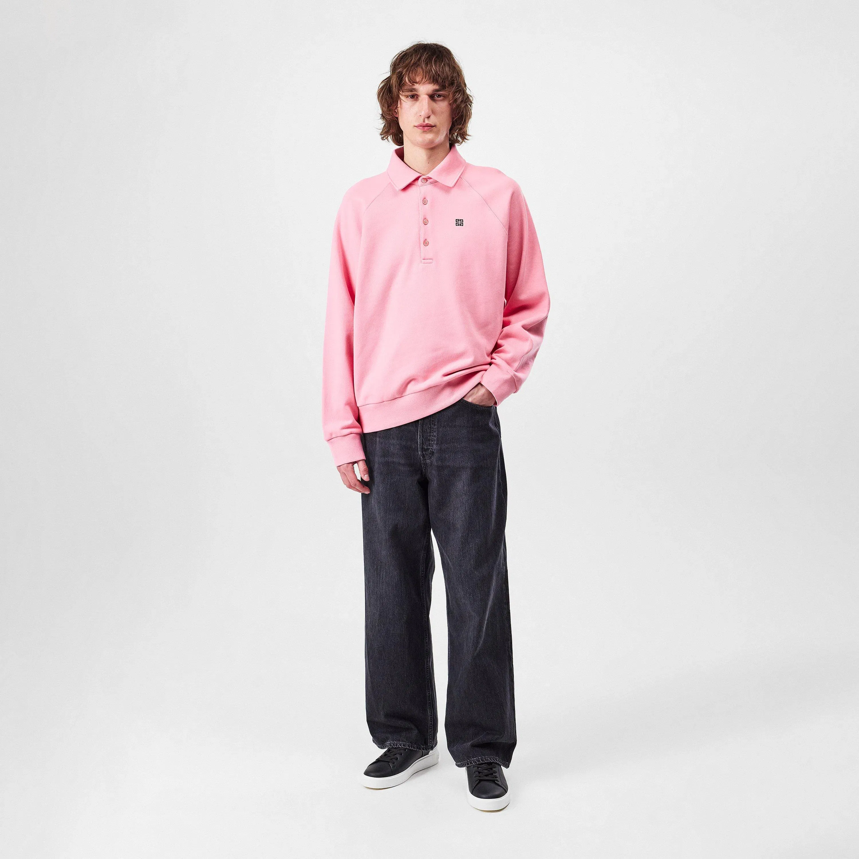 Long Sleeve Tailored Fit Polo Shirt