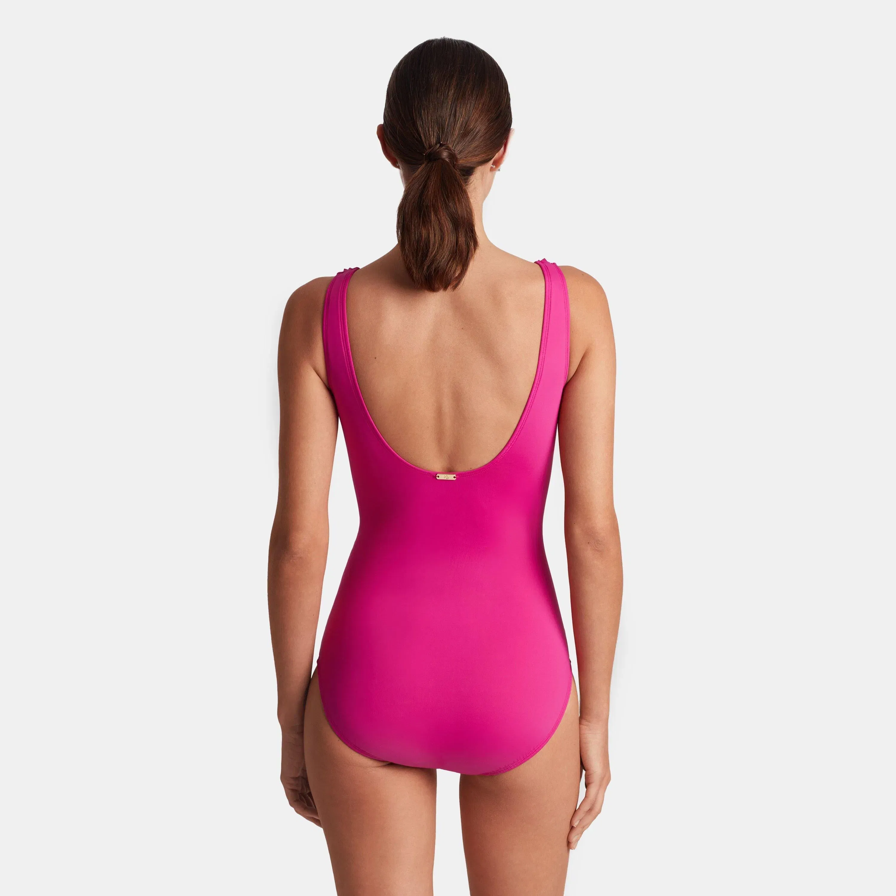 Ruffle Plunge Swimsuit