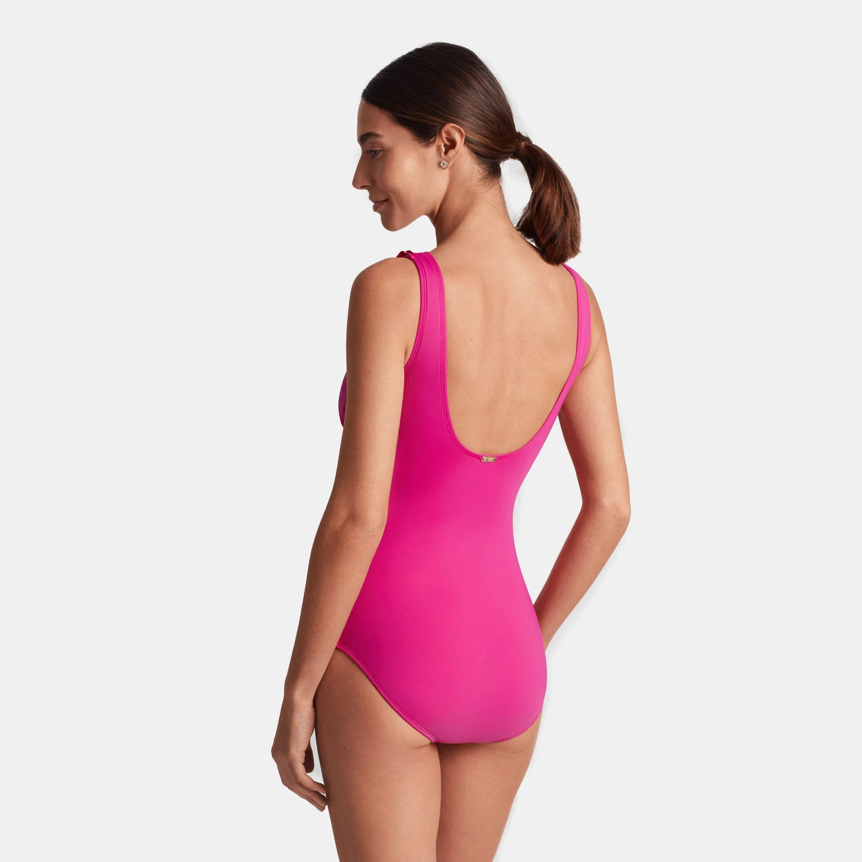 Ruffle Plunge Swimsuit