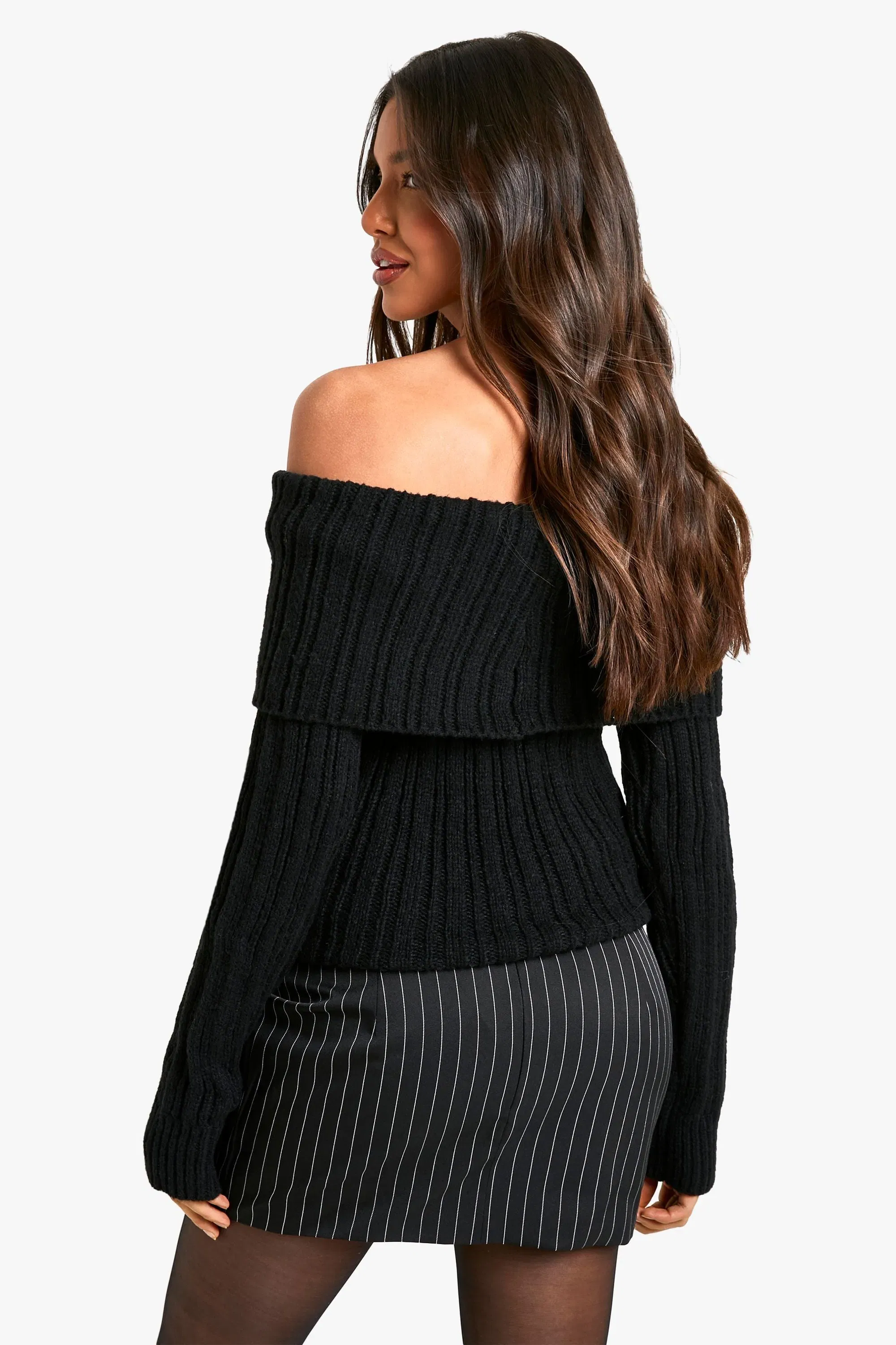 Pinstripe Micro Mini Skirt