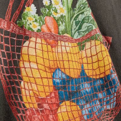 Grey Washed Fruit Basket T-Shirt