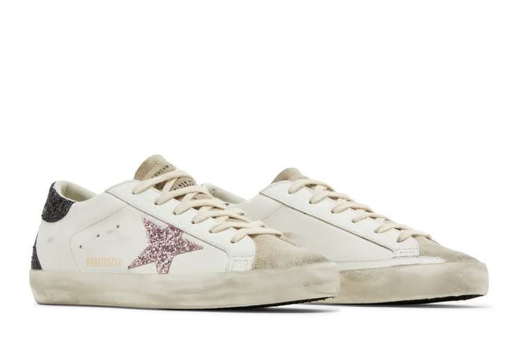 Golden Goose Wmns Superstar 'White Mauve Pink Glitter'