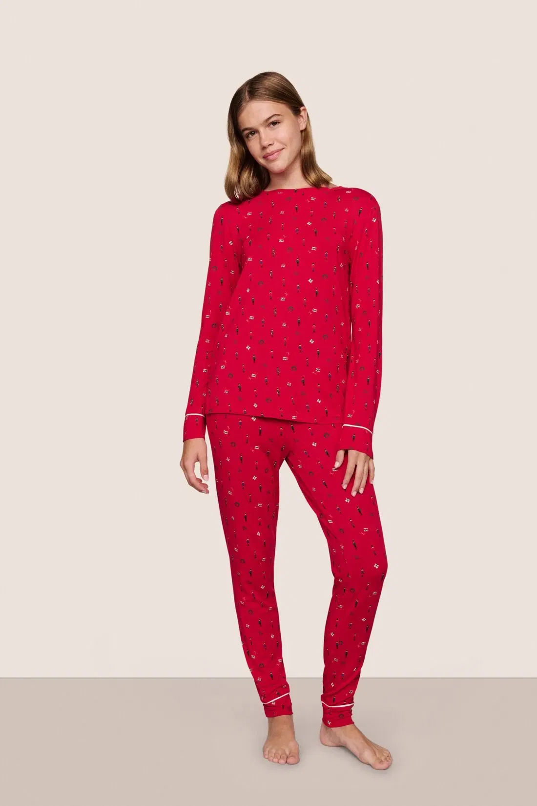 Gisele Printed TENCEL™ Modal Crewneck PJ Set