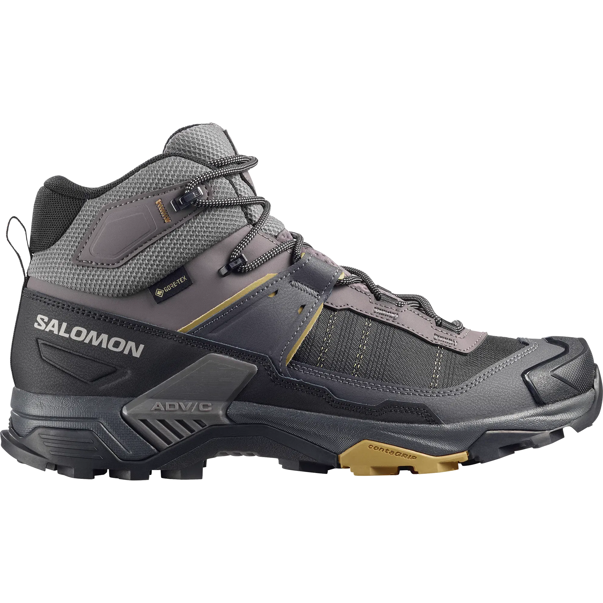 Salomon X Ultra 5 Mid Gore-Tex Hiking & Backpacking Shoes Dark Gull Gray