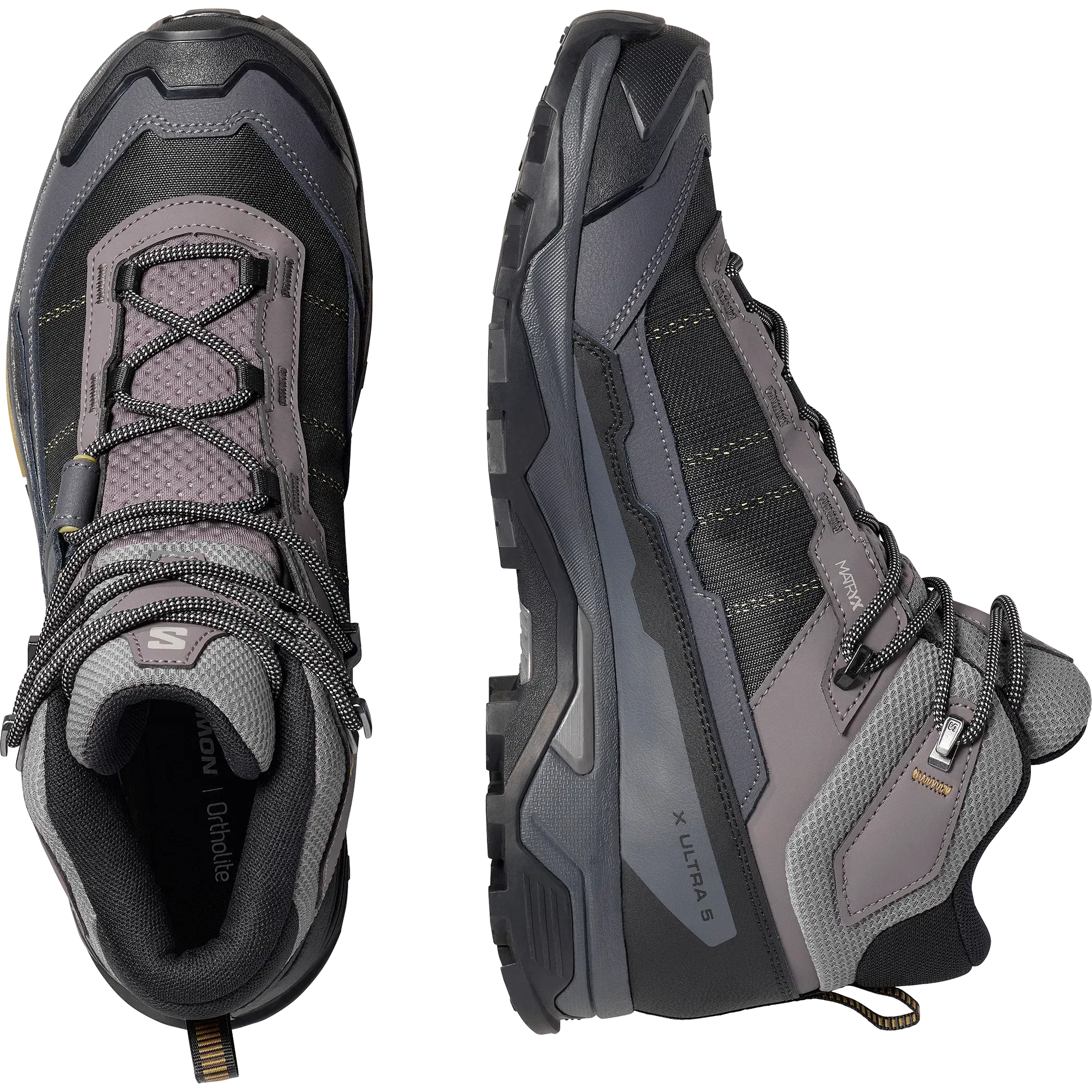 Salomon X Ultra 5 Mid Gore-Tex Hiking & Backpacking Shoes Dark Gull Gray
