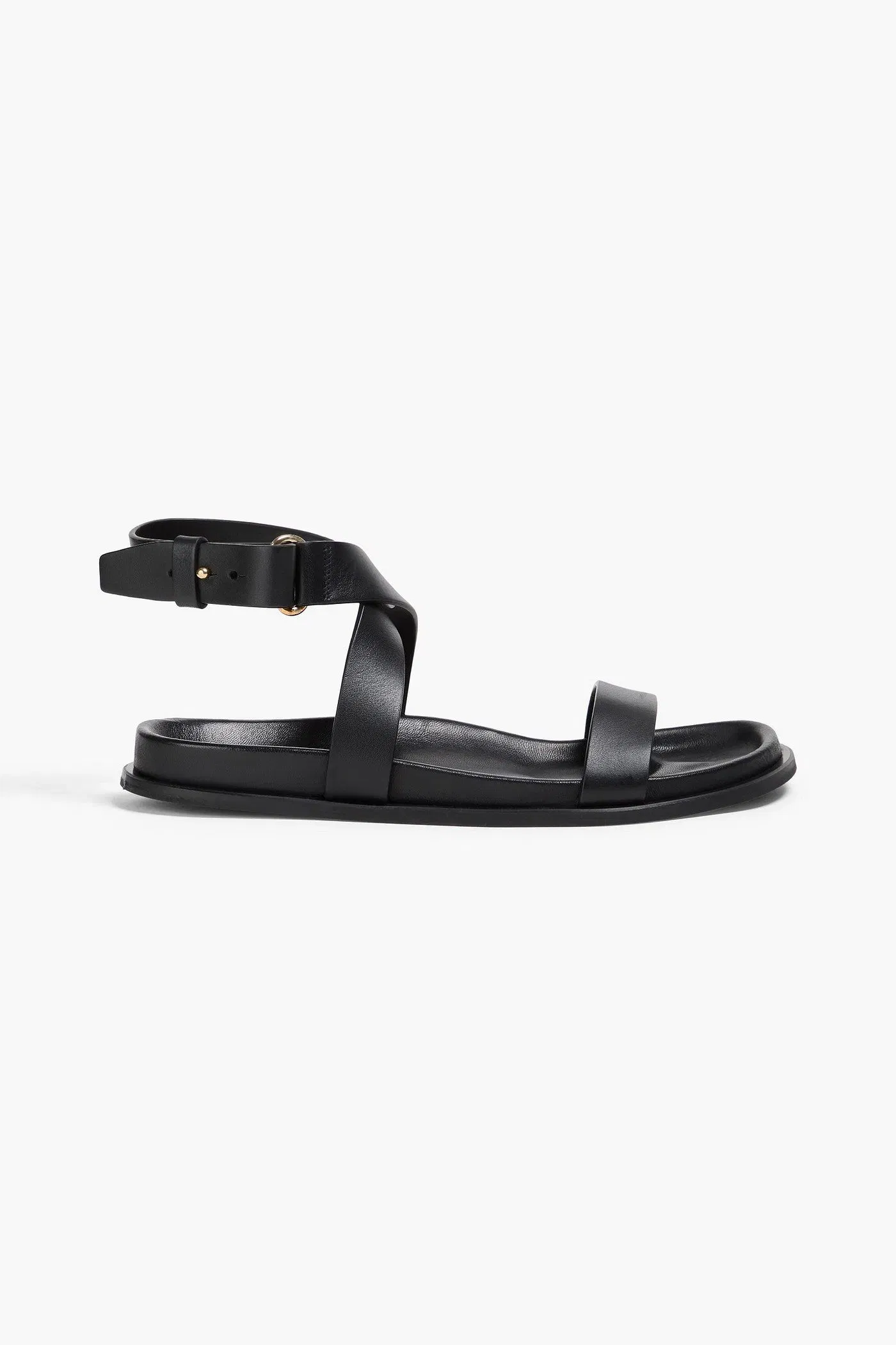 Toteme Leather Sandals Black Women's