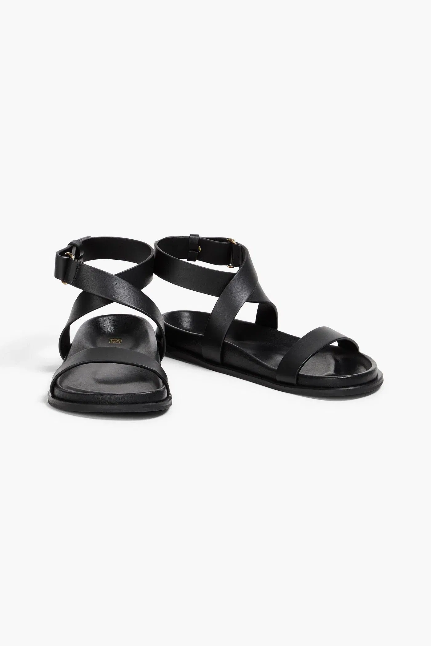 Toteme Leather Sandals Black Women's